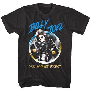 Billy Joel You May Be Right T-Shirt Motorcycle Album Pop Music Fan Tee 140